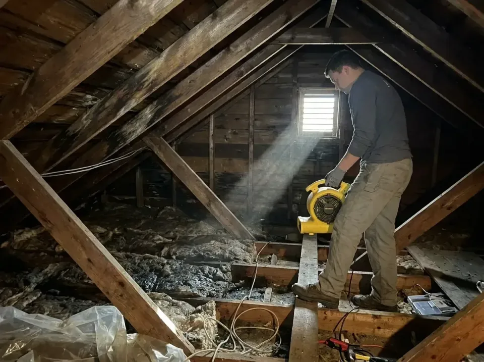 attic-water-damage-drying-proc-007 — frequently asked questions, Emergency Water Extraction & 24/7 Flood Response in Lewisbu…